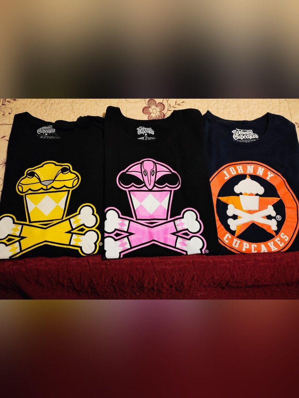 Lot of 3 Johnny Cupcakes Shirts